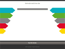 Tablet Screenshot of kleinebroetchen.de